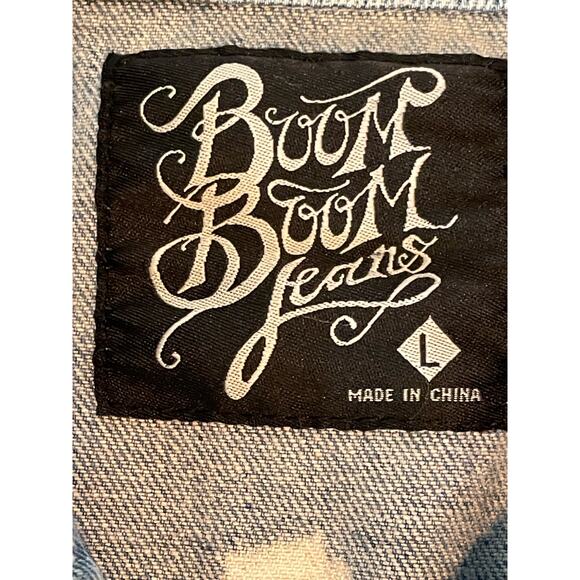 Vintage Boom Boom Jeans Spike Studded Denim Vest - Picture 3 of 11